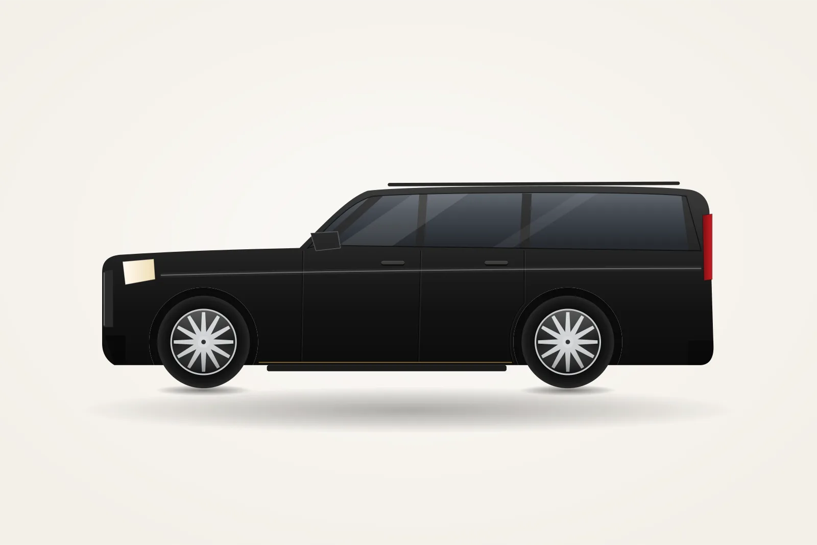Representative illustration of a black full-size luxury SUV